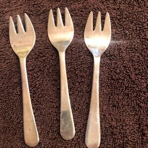 Sheffield silver plated dessert forks set of 3
